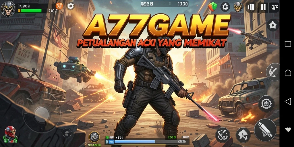 Tampilan gameplay mendebarkan dalam A777GAME yang penuh aksi.
