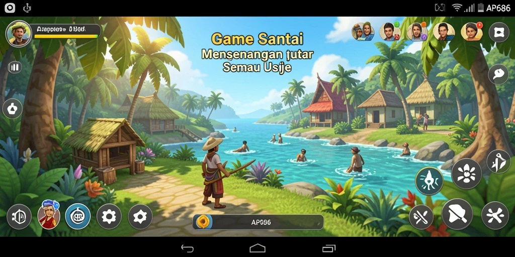 Tampilan gameplay seru dan penuh warna dari AP686.