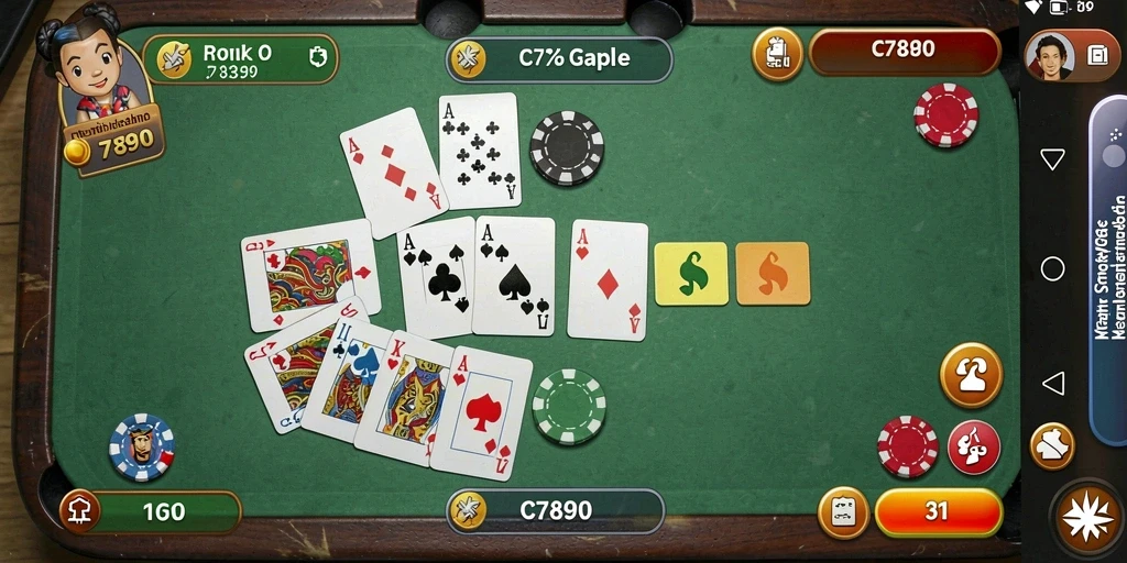 Tampilan gameplay seru C7890 yang mengasyikkan.