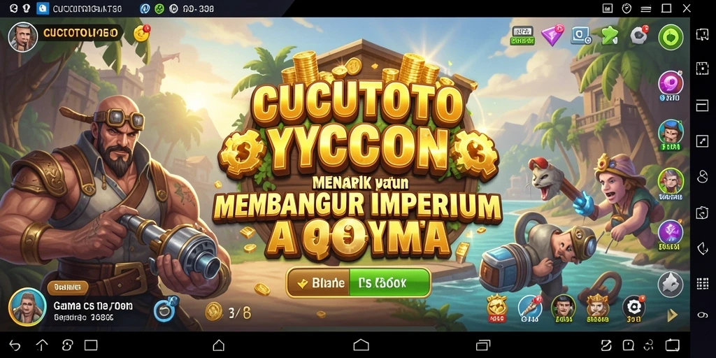 Screenshot CUCUTOTO menampilkan kasino yang megah dan gameplay menarik.