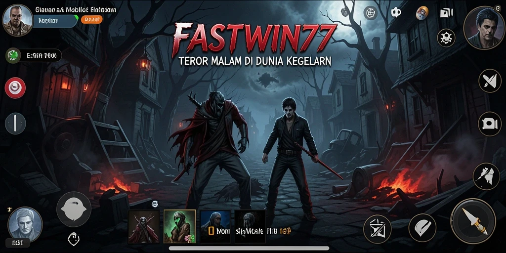 Tampilan menegangkan dari gameplay FASTWIN77 yang penuh dengan kegelapan.