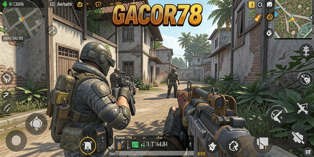 Tangkapan layar GACOR78 yang menunjukkan aksi cepat dalam gameplay TPS.
