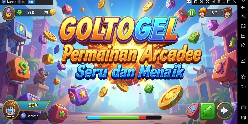 Screenshot GOLTOGEL menampilkan aksi gameplay yang seru dan penuh warna.