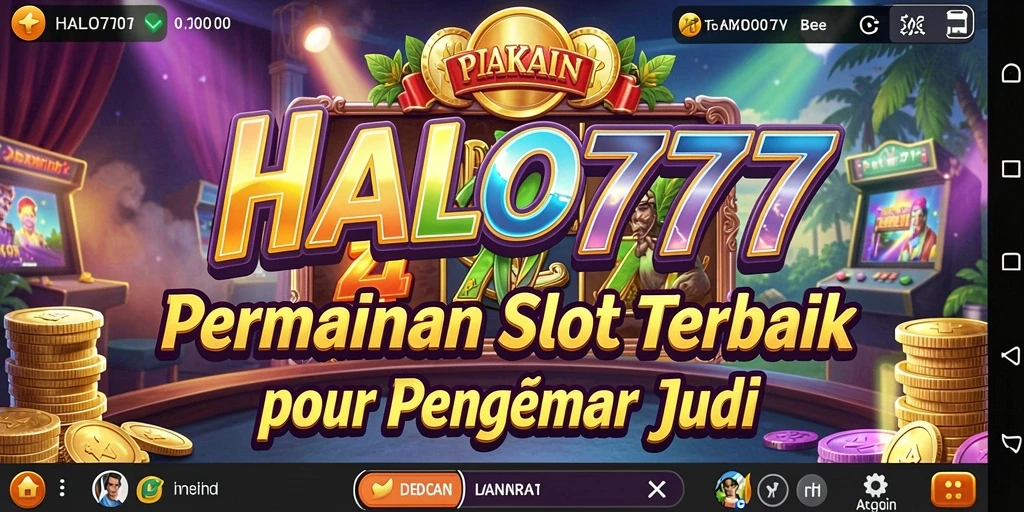 Screenshot HALO777 menampilkan pemain yang menikmati permainan Slot yang seru.