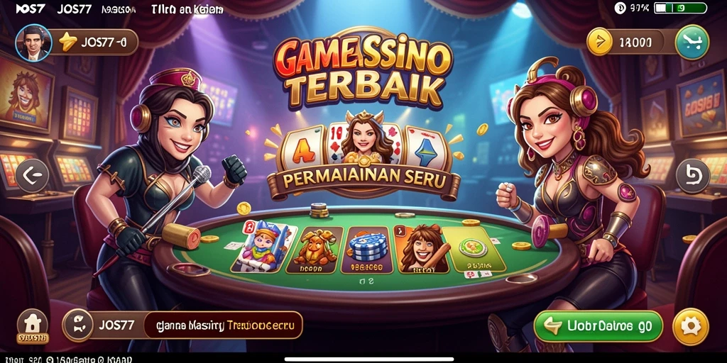 Tampilan gameplay JOS77 yang menarik dan menyenangkan.