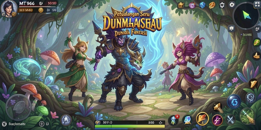 Screenshot gameplay MT966 yang menampilkan aksi petualangan yang mendebarkan.