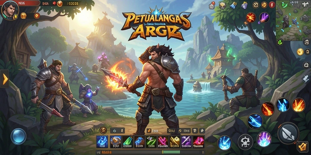 Tampilan gameplay seru N06 dengan aksi pertarungan yang intens.