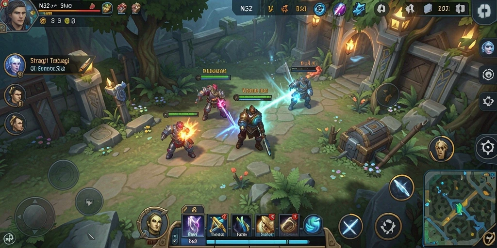 Gameplay epik N32 dengan strategi mendalam yang menantang.