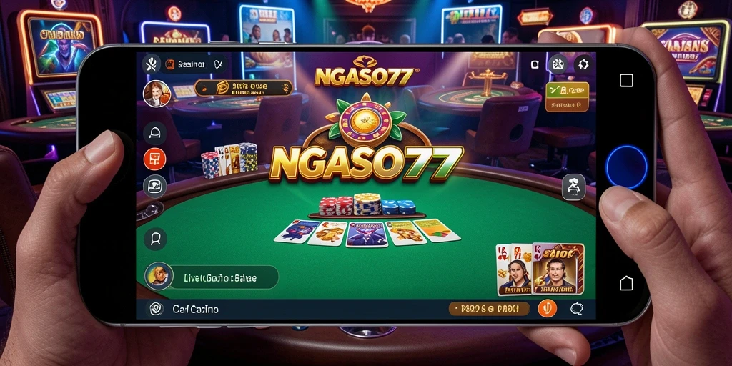 Tampilan mendebarkan gameplay Live Casino di NGASO77.