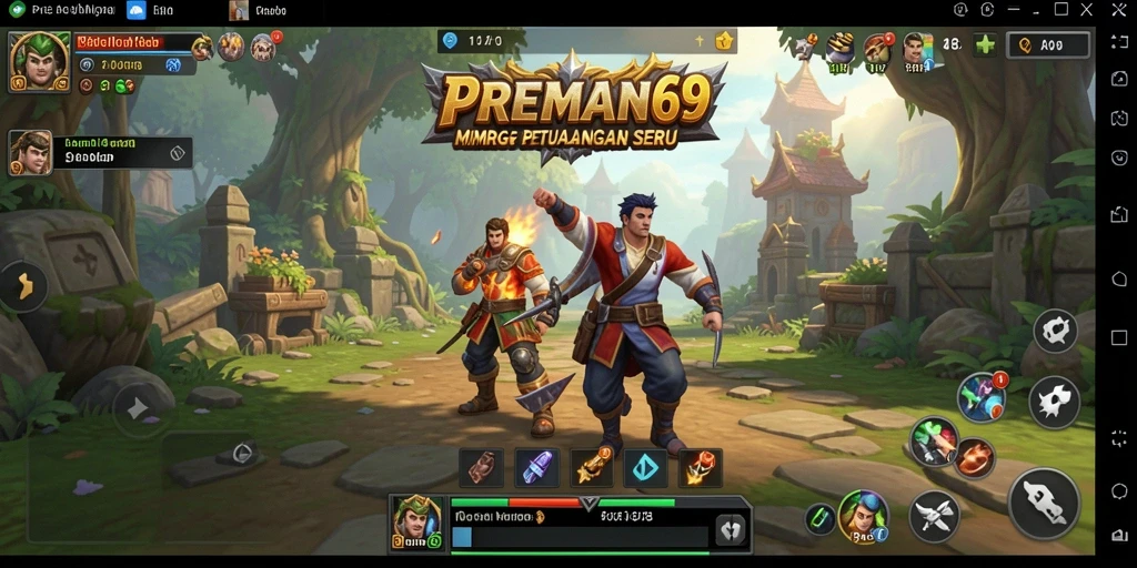 Tampilan gameplay menarik dari PREMAN69 dengan karakter dan dunia yang hidup.