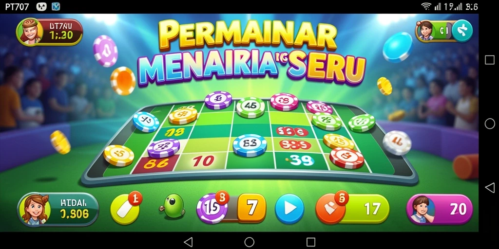 Tampilan gameplay Bingo di PT707 yang seru dan menarik.