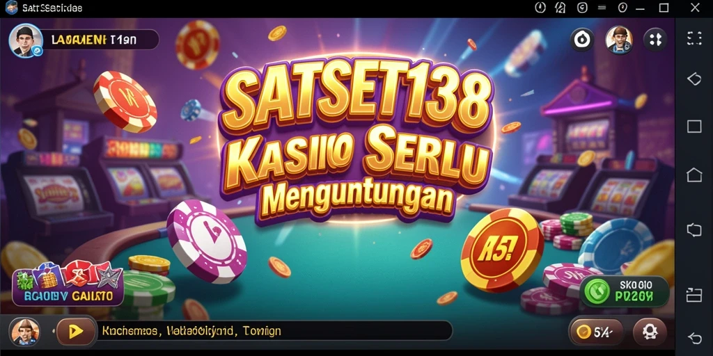 Gameplay SATSET138 yang menegangkan dengan grafik kasino yang menarik.